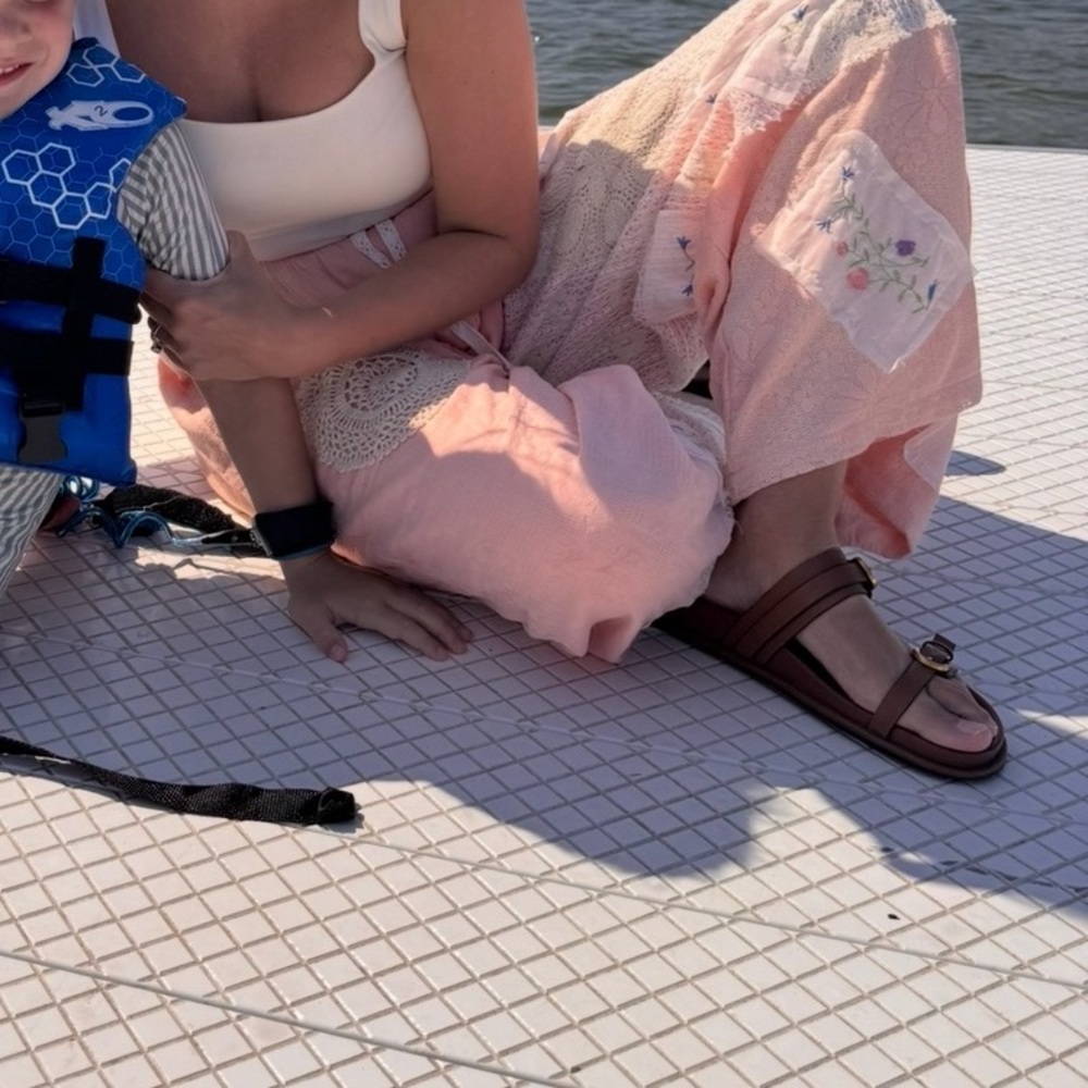 Floral Peach Wide Leg Pants